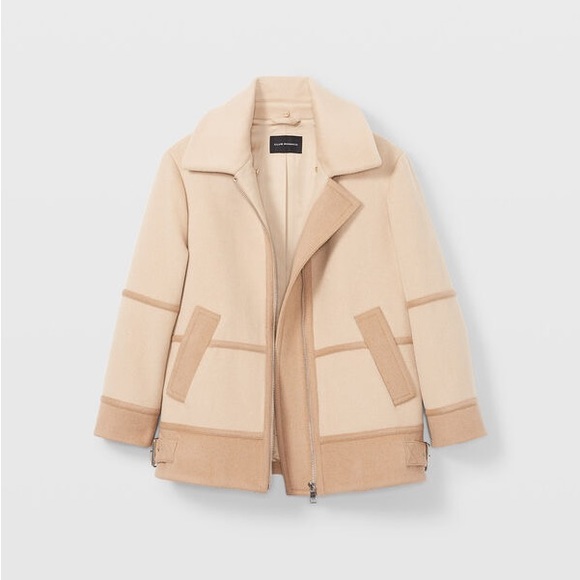 Brand new with tags Mixed Media Moto Jacket by Club Monaco. - Picture 6 of 6